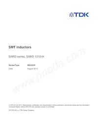 B82422H1822K000 Datasheet Copertura