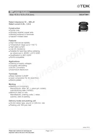 B82475M1684K000 Datasheet Pagina 2