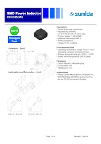 CDRH5D16NP-680MC Datenblatt Cover