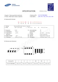 CL31C471KBCNBNC Datasheet Copertura