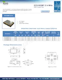 ECS-96SMF21A20 Datasheet Cover