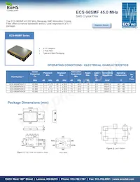 ECS-96SMF45A30 Datasheet Cover