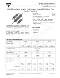 HVR6800001005JAC00 Datasheet Cover