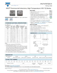 IHLP6767GZERR47M51 Datasheet Cover