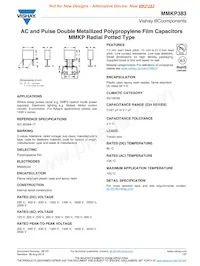 MKP383430250JPP5T0 Datenblatt Cover