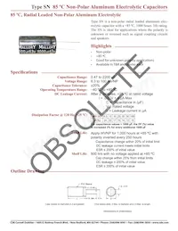 SNR47M100ST Datasheet Cover