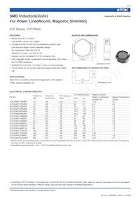 VLF10040T-330M2R1 Datasheet Cover