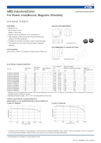 VLS3015T-100MR70 Datasheet Copertura