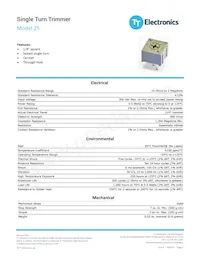 25UR50KLF Datasheet Copertura