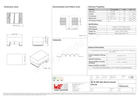 744761227C Datasheet Copertura