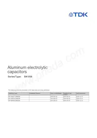 B41858D7158M000 Datasheet Copertura