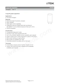 B43508A5687M87 Datasheet Pagina 2