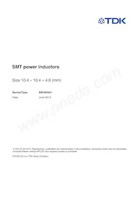 B82464A4485K000 Datasheet Cover