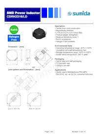 CDRH2D16LDNP-8R2NC數據表 封面