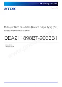 DEA211898BT-9033B1 Datasheet Copertura