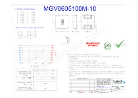 MGV0605100M-10 Datasheet Copertura
