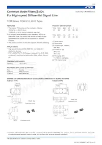 TCM2010-261-4P-T Datasheet Cover