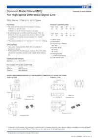 TCM2010-261-4P-T數據表 封面
