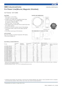 VLF12060T-100M6R2 Datasheet Cover