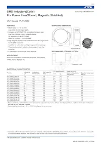 VLF12060T-100M6R2 Datasheet Copertura