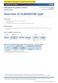 VLS252010ET-R47N Datasheet Pagina 3