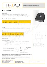 CST206-3A-B Datasheet Cover