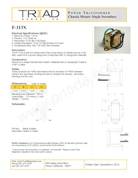 F-113X Datasheet Copertura