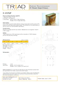 F-153XP Datasheet Copertura