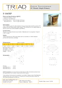 F-166XP Datasheet Cover