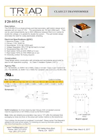 F20-055-C2 Datasheet Copertura