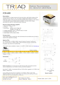 F20-600 Datasheet Cover