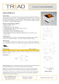 F24-1500-C2 Datasheet Copertura
