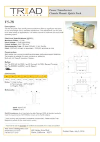 F5-28 Datasheet Cover