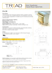 F6-28 Datasheet Cover