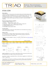 FS16-1250 Datasheet Copertura