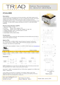 FS16-800 Datasheet Copertura