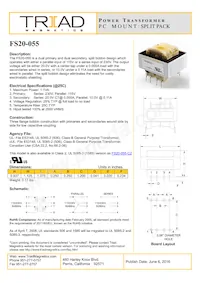 FS20-055 Datasheet Cover