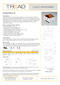 FS20-055-C2 Datasheet Cover