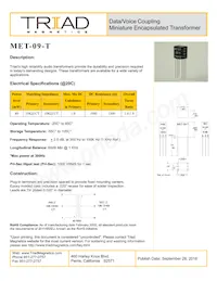 MET-09-T-B數據表 封面