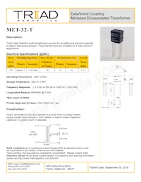 MET-32-T Datasheet Copertura
