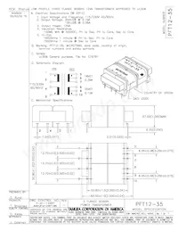 PFT12-35 Datasheet Cover
