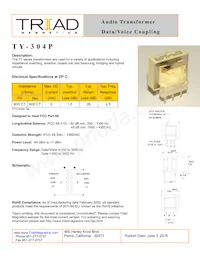 TY-304P-B Datenblatt Cover