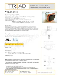 VPL25-1900數據表 封面