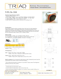 VPL36-300 Datasheet Copertura