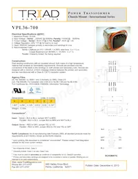 VPL36-700 Datasheet Copertura