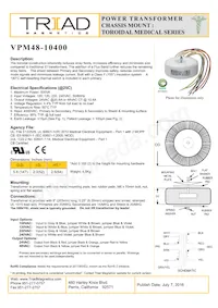 VPM48-10400 Datasheet Cover