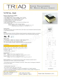 VPP36-560 Datasheet Copertura