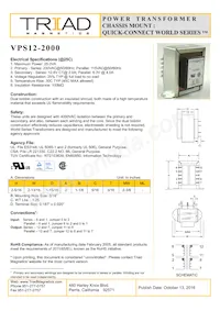 VPS12-2000-B Datasheet Cover