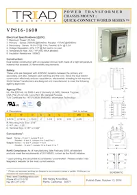 VPS16-1600-B數據表 封面