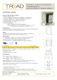 VPS20-1250-B Datasheet Cover